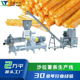 沙拉薯条生产机器网红焦糖小麻花膨化机真诺多功能休闲食品设备