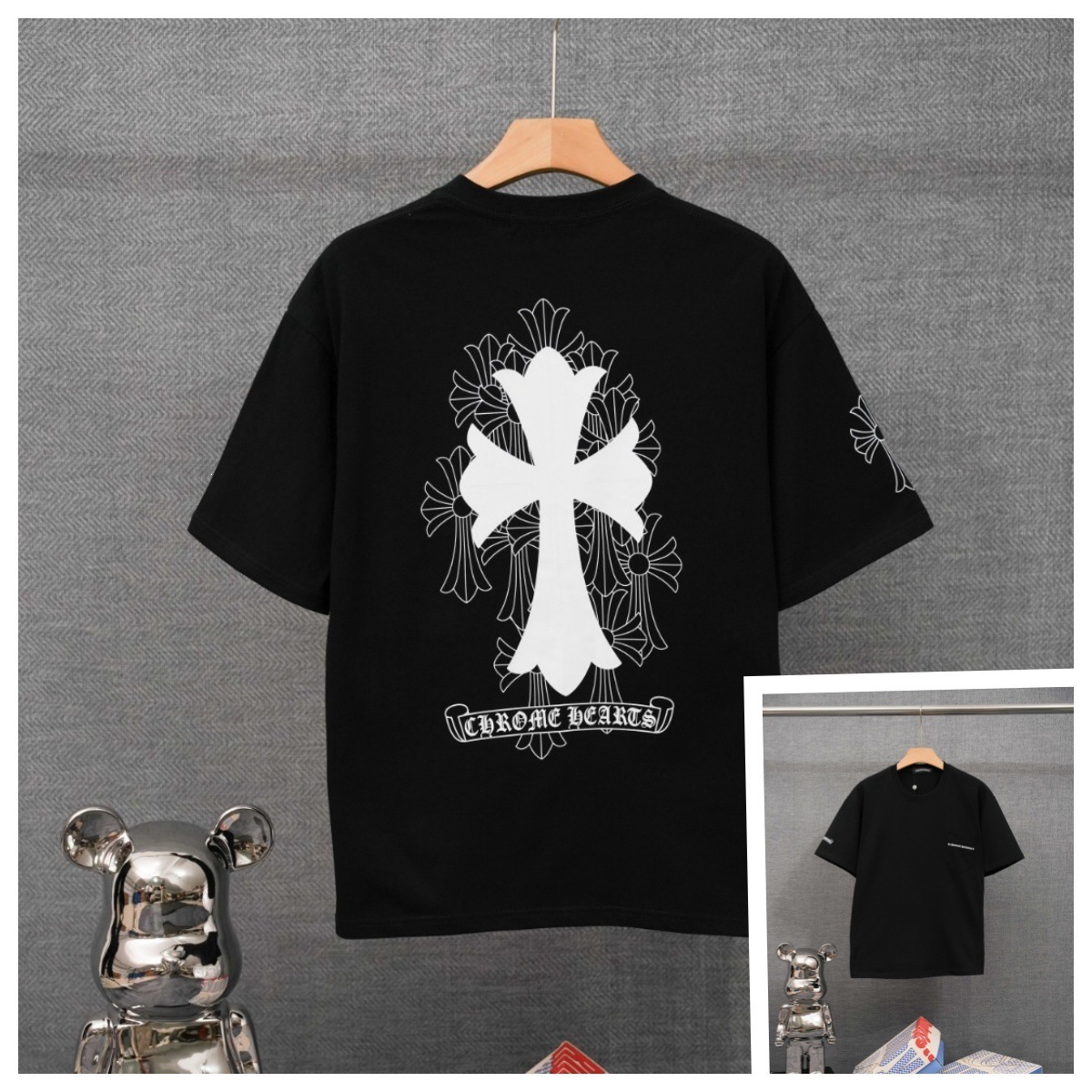 Chrome Hearts T-shirt Sanskrit Cross Black