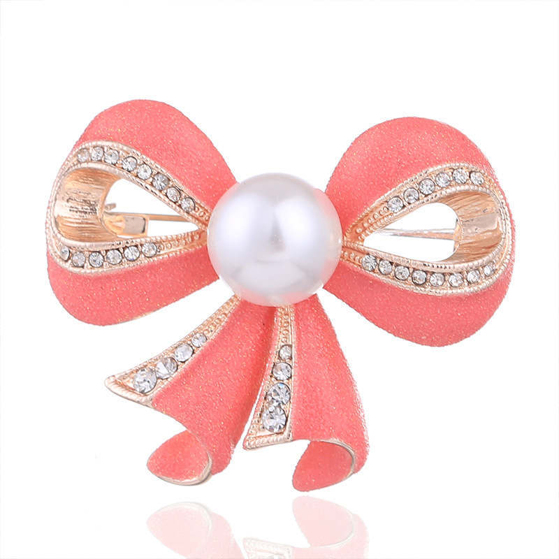 Nuovo fiocco in lega stile europeo americano con strass, perle vintage alla moda per donna, elegante e lussuoso, senza occhielli_voghion.com