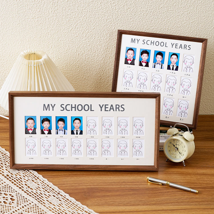 Student Campus growth record photo frame children ID photo baby two-inch year-old children Graduation Album commemorative frame