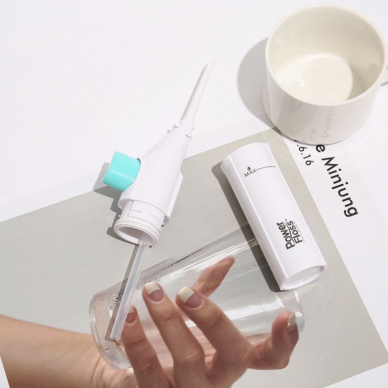 TV manual de lavado de dientes blanco Dispositivo de lavado de dientes transfronterizo irrigador oral hogar portátil limpiador de mano