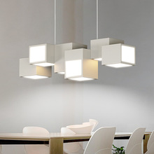 餐廳燈北歐后現代簡約飯廳吧台吊燈極簡組合個性創意網紅led燈具