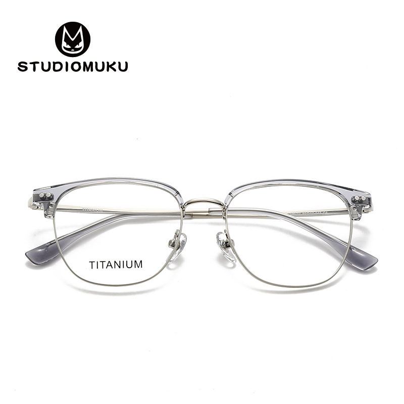 Actualización de gafas de madera STUDIOMUKU para formar un marco de gafas clásico, la moda es un marco de gafas de reencarnación