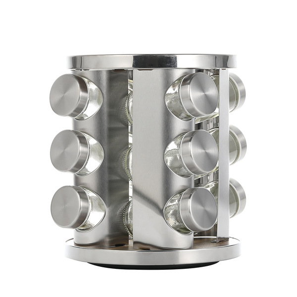 Rotating spice rack Cross-border kitchen spice bottle storage rack…