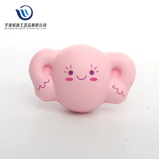 定制小子宫公仔慢回弹玩具办公室摆PU发泡广告礼品件发泄球玩具