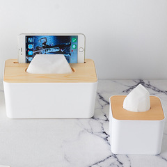 Simple Nordic-style Wooden Lid Tissue Box, Home Use &ndash; Removable Mini Wooden Tissue Holder Available in Multiple Designs