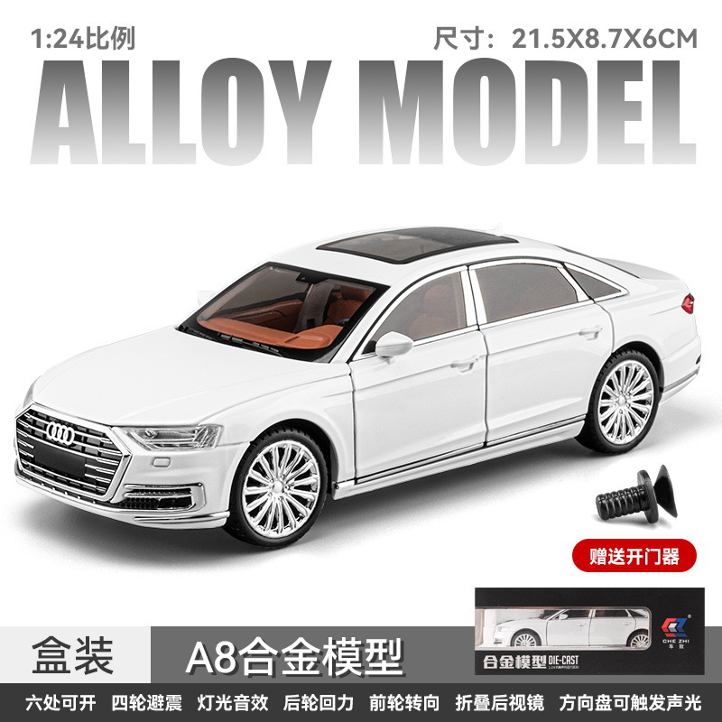 1: 24 Audi A8 blanco
