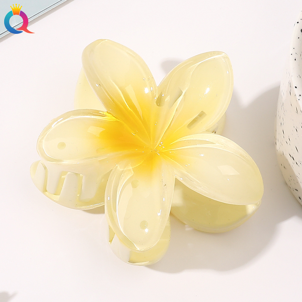 22g Weight Hair Claws Hair Accessories Type 1 Piece Quantity Holiday Occasion Plastic Material Flower Pattern Women'S Gender Sweet Style Women's Sweet Flower Plastic Hair Claws 7