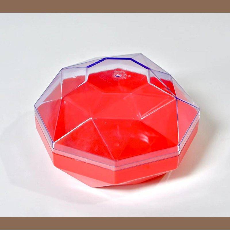 7 cajas de plástico de octogono, chocolate Jinsha bola de dulces, caja de regalo de boda, caja de embalaje de plástico, dulces de boda especiales