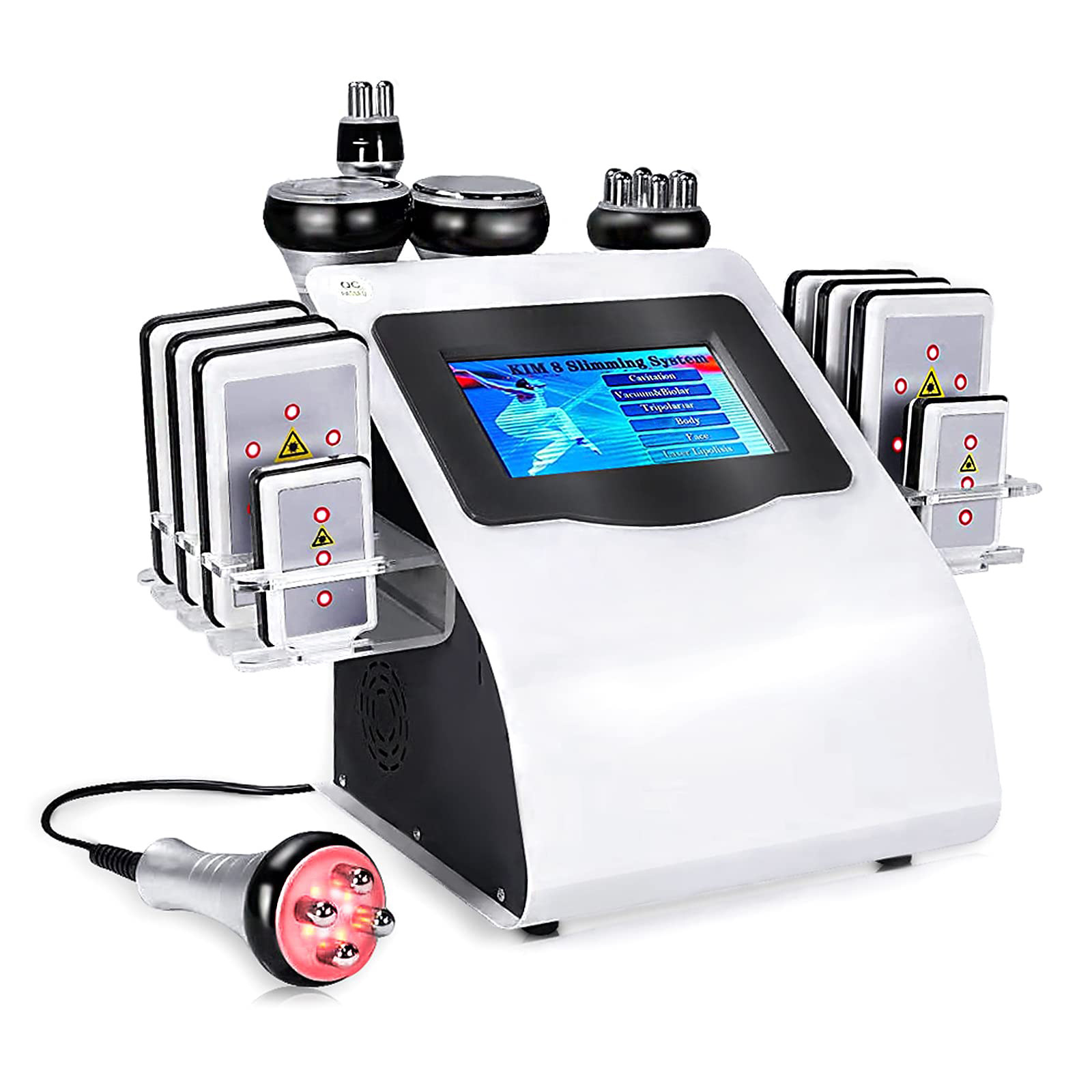 Instrumento corporal tres en uno 40K máquina de vaciado instrumento de adelgazamiento masaje plástico explosivo instrumento de adelgazamiento cuerpo presión negativa instrumento de belleza en el hogar