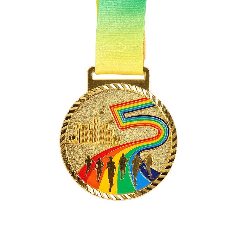 Medalla de los niños de jardín de infantes que enumera oro y plata cobre maratón juegos medalla de competencia conmemorativa honor metal Medalla