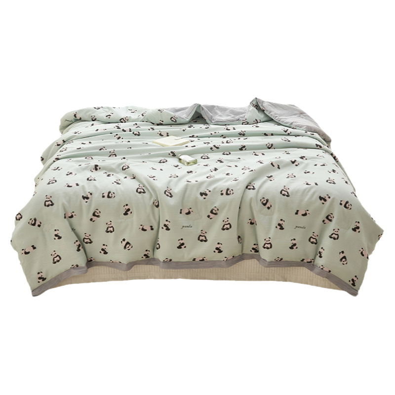 Hilado de espuma agradable para la piel de verano, edredón fresco de verano, dormitorio de estudiantes, edredón de aire acondicionado individual y doble, edredón fino, lavable a máquina