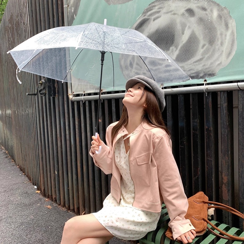 粉色多巴胺pu短外套女2025年早秋季新款小众气质辣妹防风保暖上衣|undefined