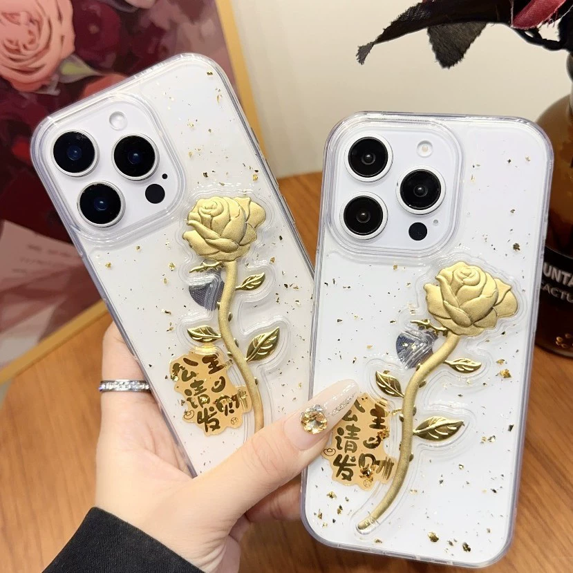 Apple, совместимый чехол для iPhone 17 для принцессы, розовое золото, iPhone, 17 Pro Max