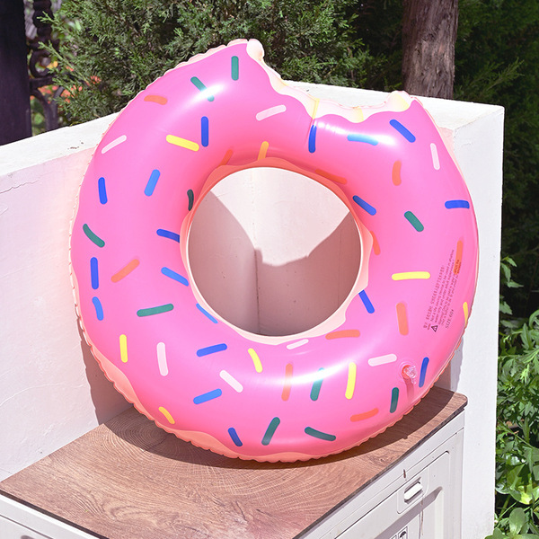 inflatable double-layer swimming ring