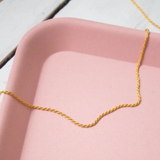 201 Stainless Steel Chain Material Basic Geometric Stainless Steel Plating Necklace
