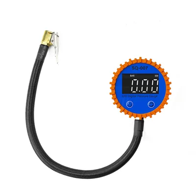Air pressure gauge/tire pressure gauge Pressure Meter Car Motorcycle Pressure - orange-white-light-display