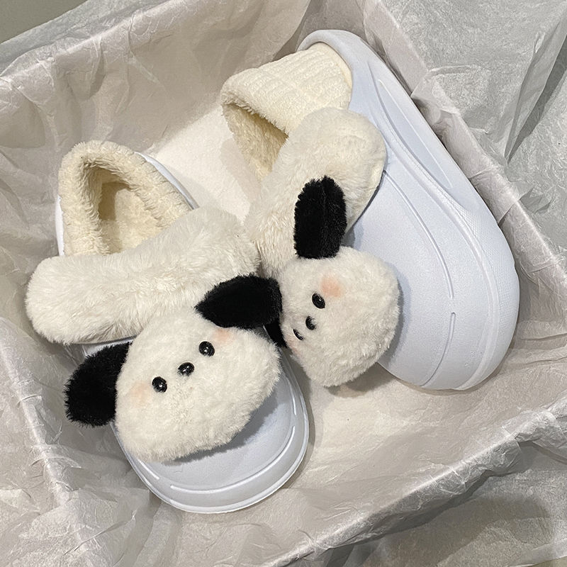 Removable keep warm insulated women's slippers