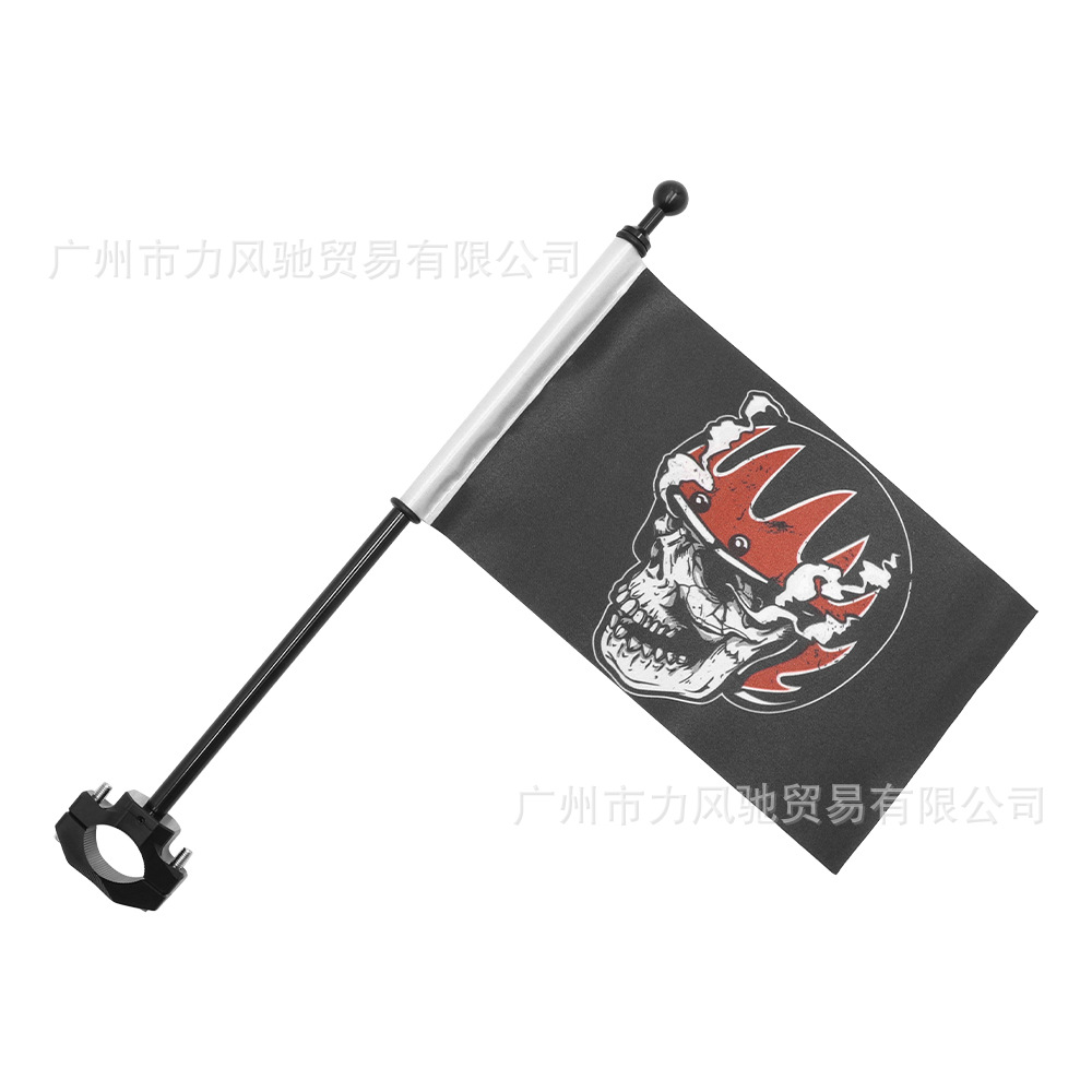 es aplicable a ese poste de bandera de la motocicleta, poste de bandera montado en el vehículo, soporte de caja trasera modificado para motocicleta de todoterreno, poste de bandera de la motocicleta