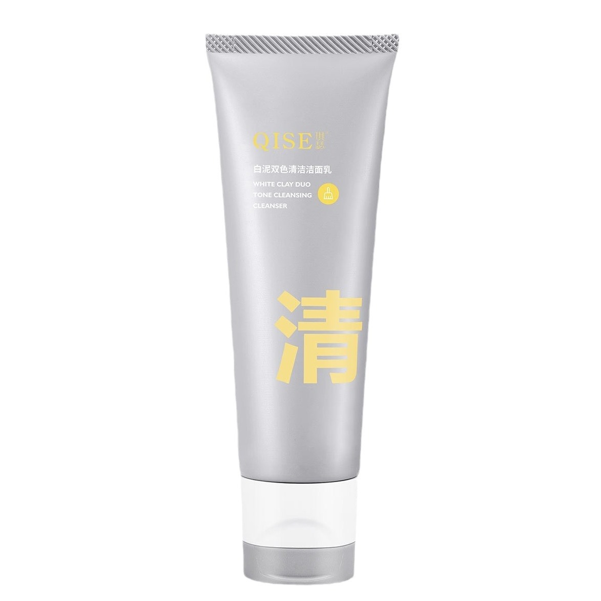 C Jia mismo tipo de limpiador facial de arcilla blanca de doble tubo de aminoácidos limpieza profunda hidratante suave aclarante tono de piel arcilla blanca al por mayor