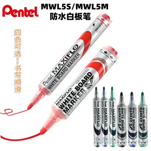 Japan Pentel whiteboard pen MWL5M/MWL5S hydraulic ink pen 6.0/4.0 environmental protection whiteboard pen