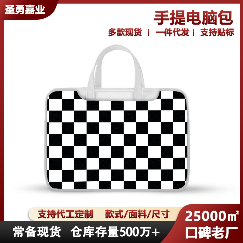 Plaid Handbag 11-17inch Ultra-light Waterproof Scratch-resistant Leather Laptop Bag Customizable Laptop Bag Based on Provided Images Plaid Handbag 11-17inch Ultra-light Waterproof Scratch-resistant Leather Laptop Bag Customizable Laptop Bag Based on Provided Images