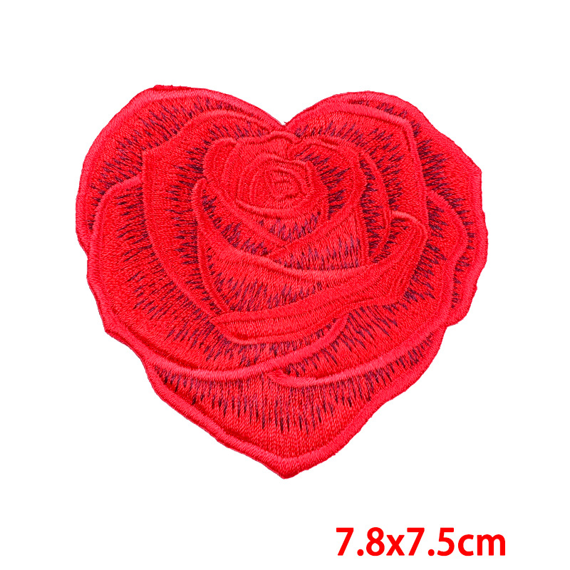 Color Block, Heart Shape Pattern 1 Piece Simple Style Classic Style Commute Color Block Heart Shape Embroidery Thread Clothing Sticker Patches