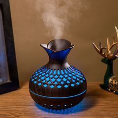 クロスボーダー創意木目花加湿器USBミニ静音ホームオフィスデスク