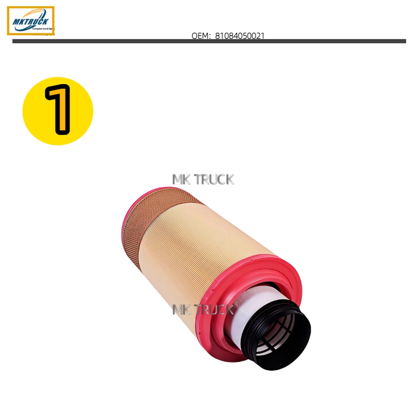 El filtro de aire exterior 81084050021 es adecuado para la fábrica de piezas de la serie de camiones Man MAN