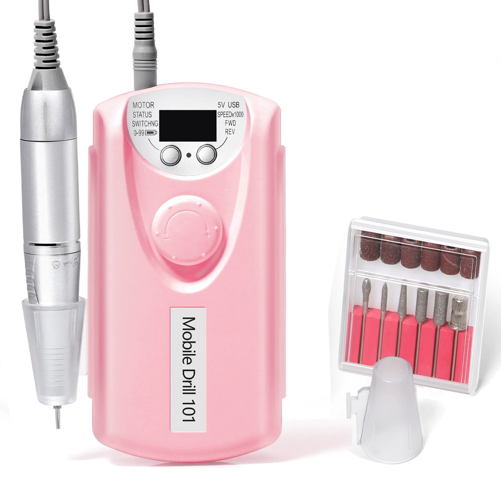 Electric Nail Drill Machine, multi-model sanding/milling kit, USB portable, 0.6 kg
