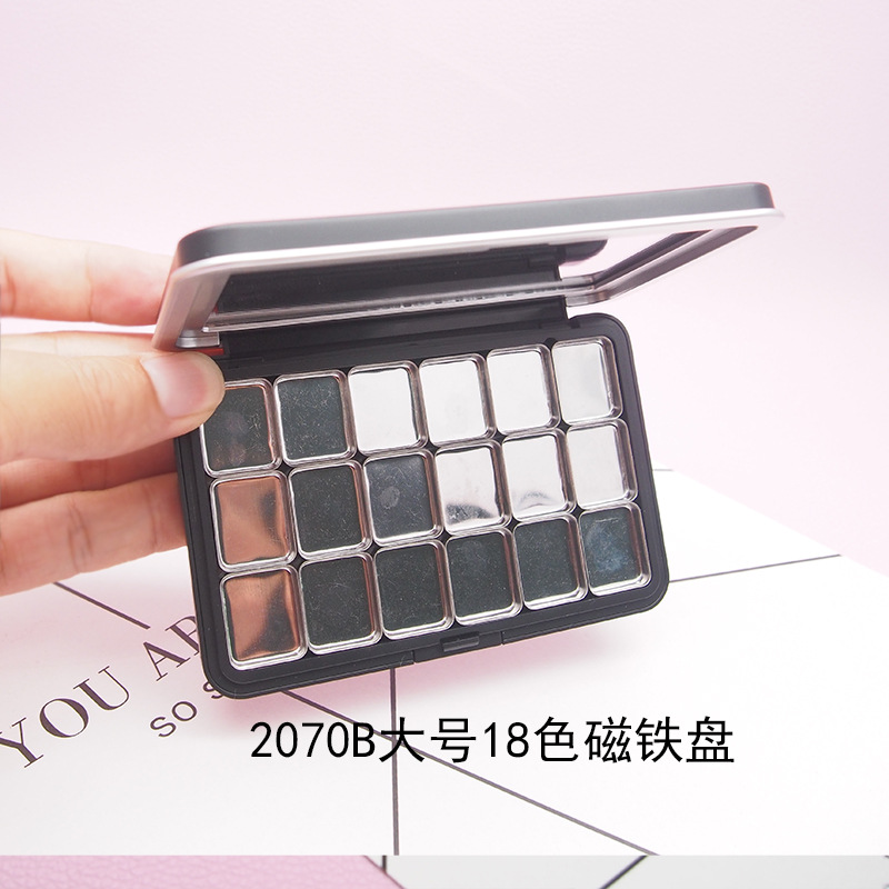 Muf Blush reemplazo caja vacía XL con imán espejo resaltar reparación placa DIY sombra de ojos split caja de almacenamiento de maquillaje