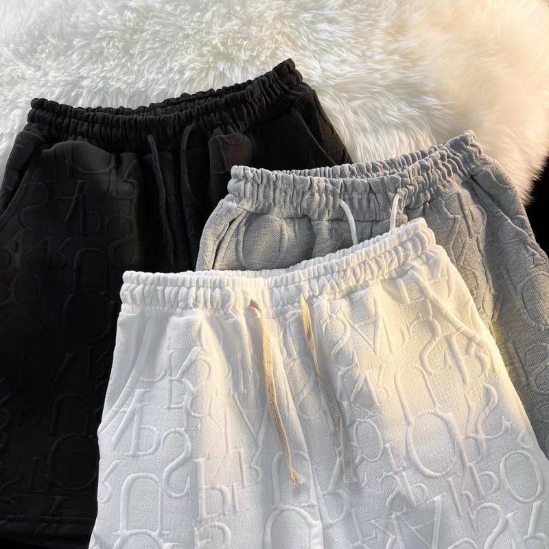 Japanese Style Simple Waffles Shorts Men's Summer Outer Wear Fashionable All-match Pants Fashionable Brand Design Sense Casual Pants