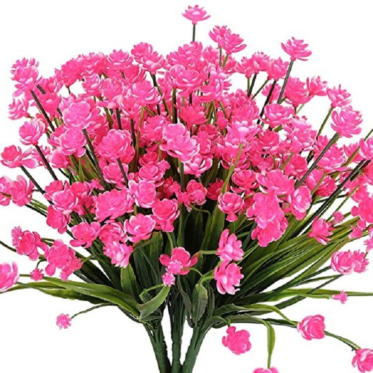 Transfronterizo exclusivo para 7 Tenedor primavera hierba Camelia Rosa plástico Lotus cielo estrellado fábrica en stock plantas de agua de simulación en stock