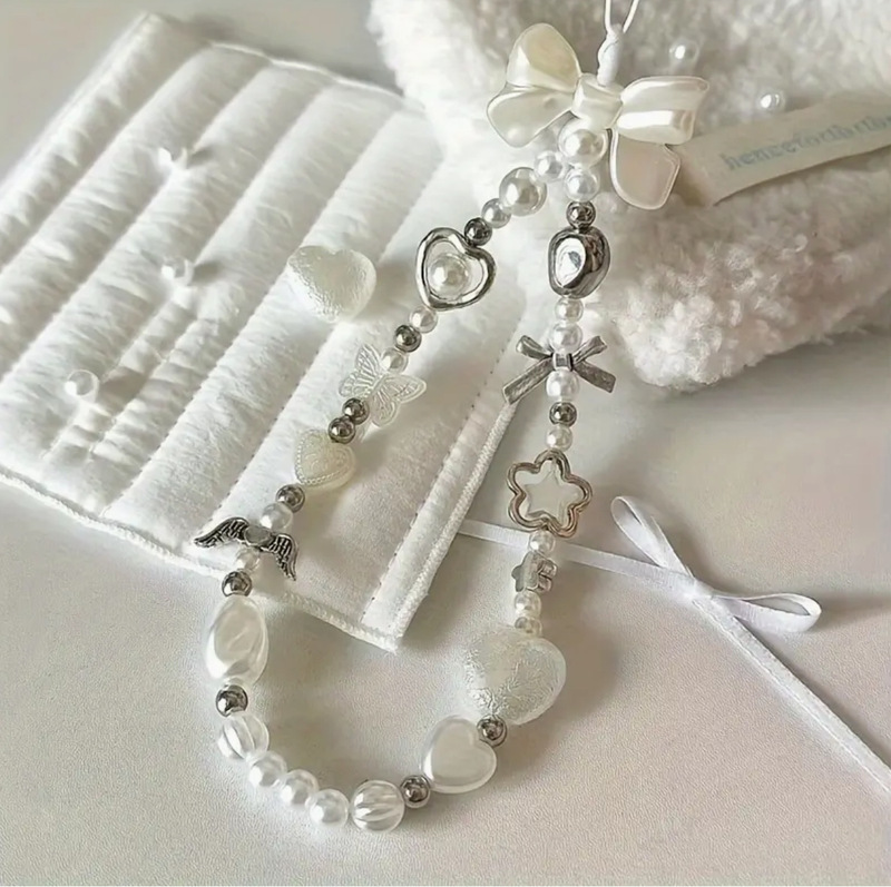 Original Ins-Style Internet Celebrity Baroque Imitation Pearl Chain Sweet Phone Lanyard Ccd Camera Pendant Wrist Strap Original Ins-Style Internet Celebrity Baroque Imitation Pearl Chain Sweet Phone Lanyard Ccd Camera Pendant Wrist Strap