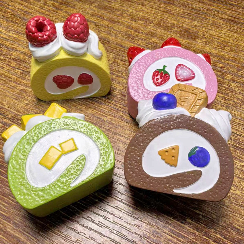 新款水果蛋糕甜品食玩立体冰箱贴仿真食物磁贴个性创意装饰磁贴