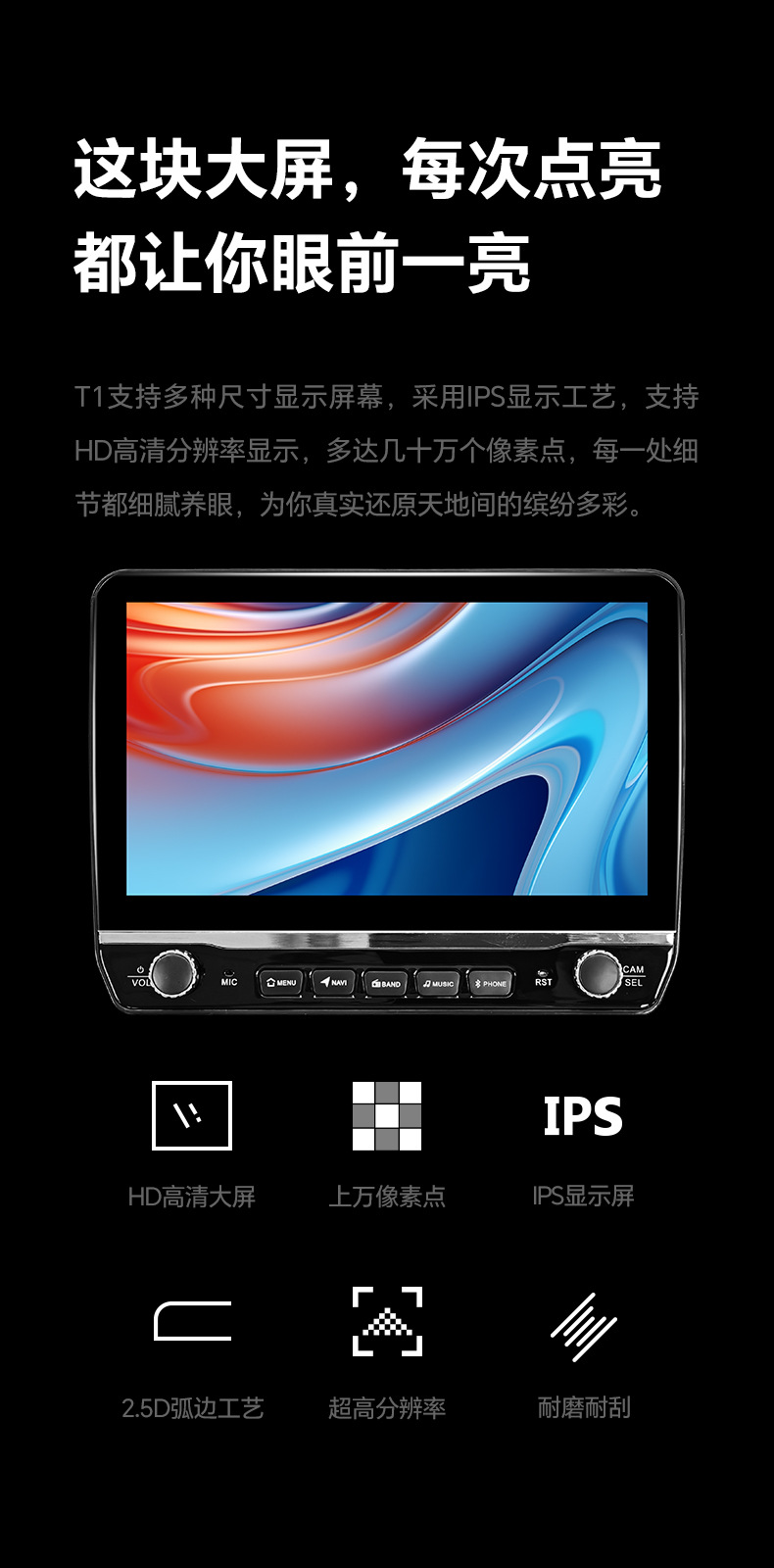 Shenyou 10inch Gps Car Multimedia Navigation Dual-Knob Button Central Control Large Screen All-In-One Device Wireless Carplay