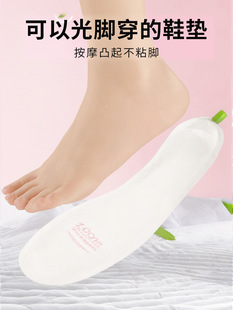 Disposable Insoles for Summer Barefoot Shoes, Wood Pulp Sweat-Absorbent, Deodorant, Breathable, Men's and Women's Anti-Sweat High Heels