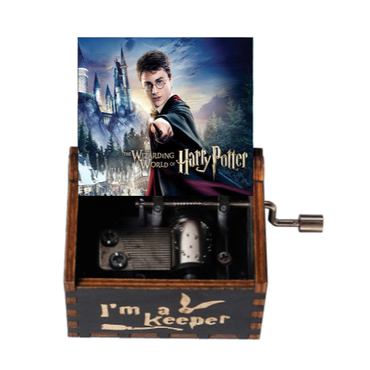 源工場ハリーポッターハイドウェイ手揺れ木製オルゴールミニオルゴールクリエイティブ誕生日プレゼント