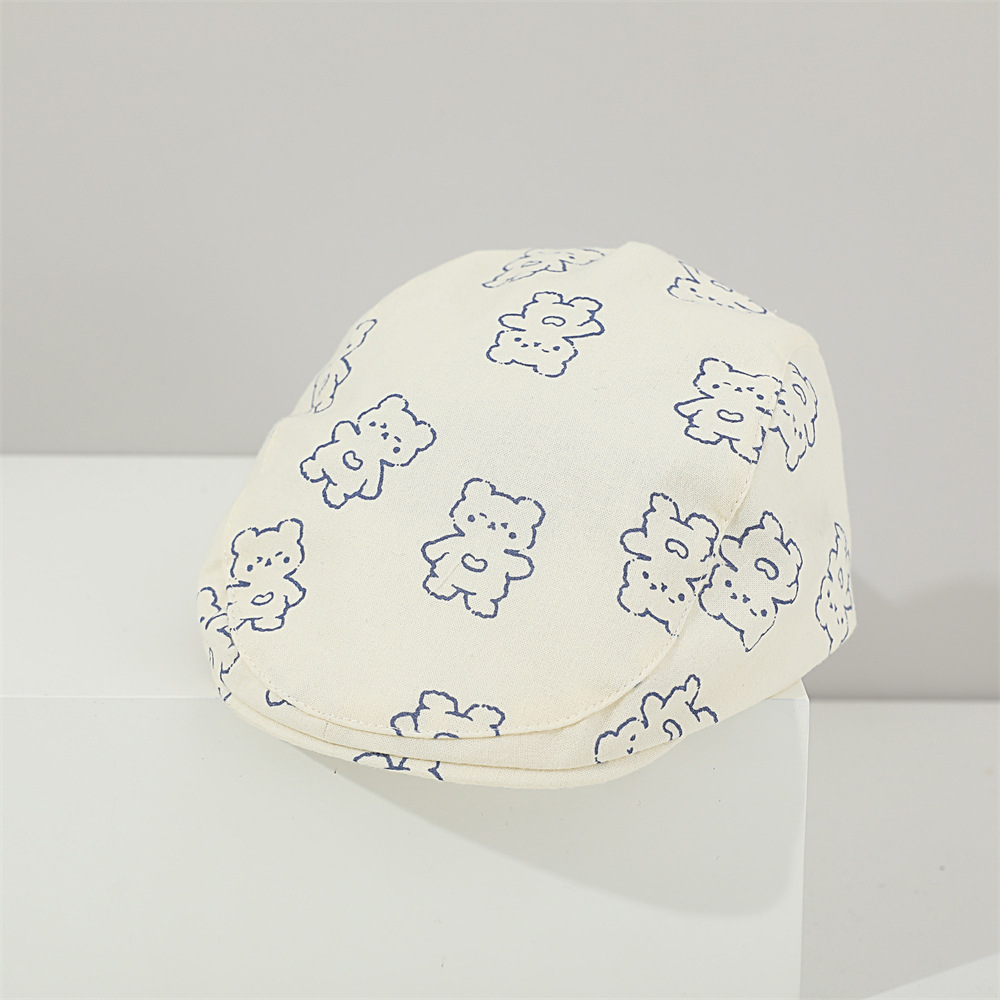 Sombreros para bebés primavera y otoño boina para bebés niños y niñas sombreros osos sombreros de sol para niños sombreros de verano pintores
