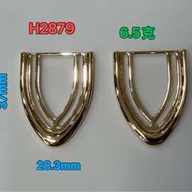 厂家箱包五金配件锌合金手挽装饰扣 女包异形金属手挽装饰扣现货
