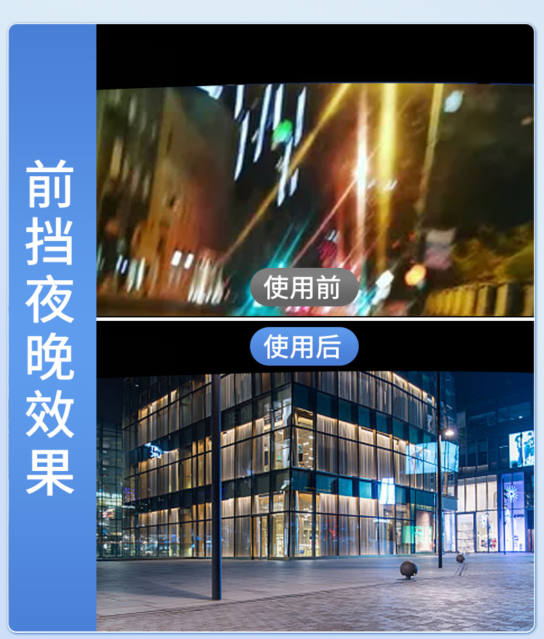 Oil Film Remover, Front Windshield Car Glass Remover, Window Supplies Cleaner Spray, Rainproof