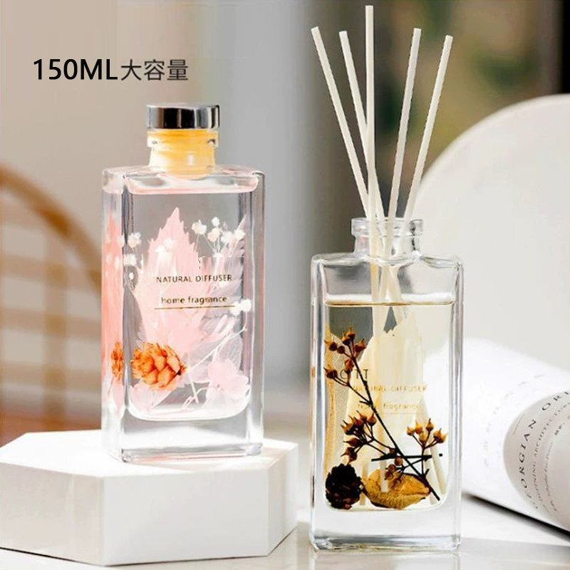 Новая 150 мл штыковая плоская бутылка в наличии кристально белая Толстая стеклянная бутылка для ароматерапии в помещении украшение дома бутылка для благовоний