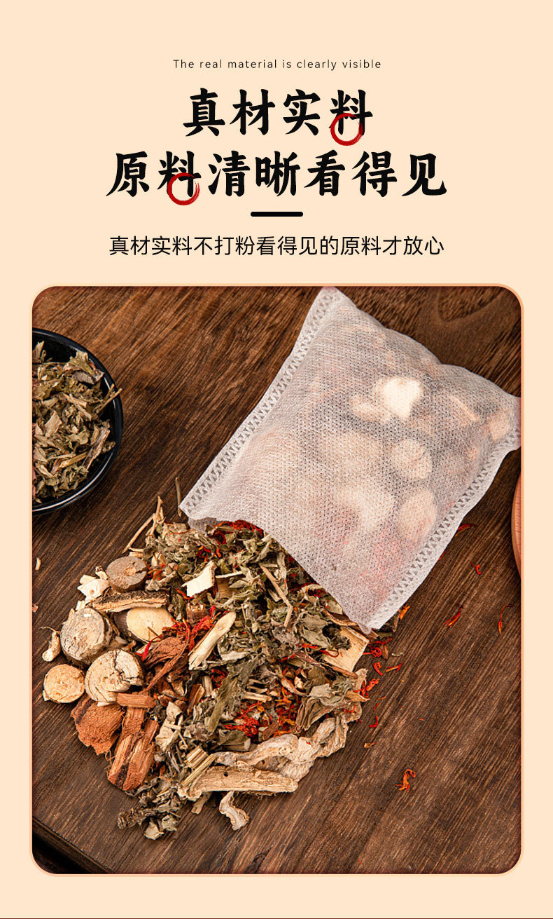 28-Herb Foot Soak Pack with Mugwort Ginger and Sichuan Pepper 30g x 18 Tea Bags for Traditional Foot Bath in use
