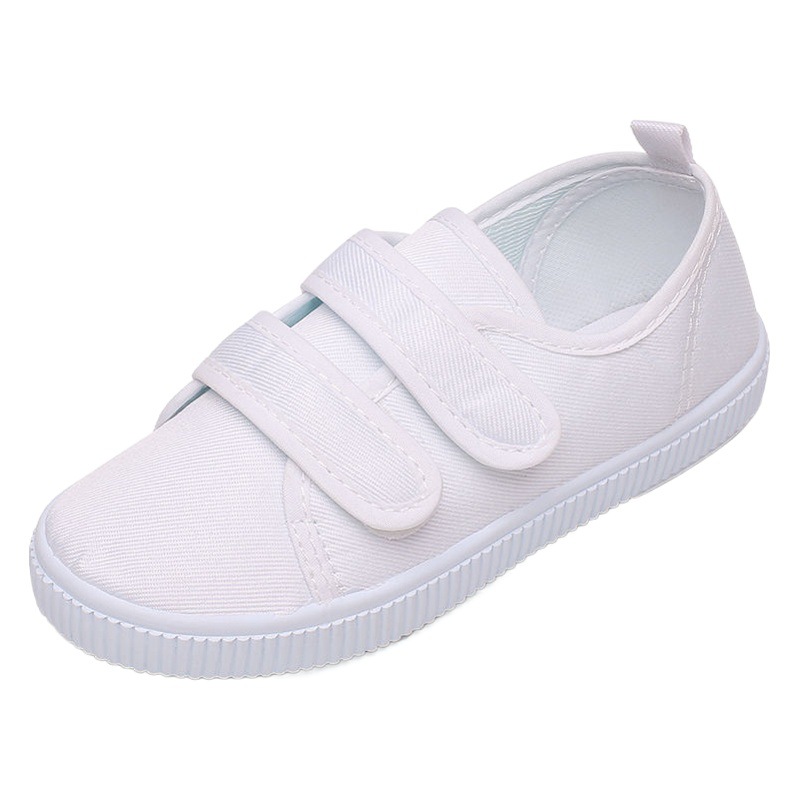 Children's White Canvas Shoes, New Spring and Summer Indoor Non-Slip Performance Shoes, Kindergarten Children's Shoes, Dance Single Shoes, Wholesale