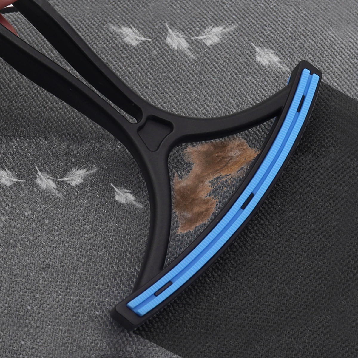 Бритва для домашних животных с ручкой, двусторонняя щетка для удаления волос, очиститель ковровых покрытий, артефакт для удаления волос, инструмент для чистки кошачьей шерсти.