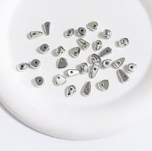 Ccb Irregular Broken Silver Special-Shaped Loose Beads Spacer Beads Accessories DIY Handmade Beaded Bracelet Necklace Accessories Materials