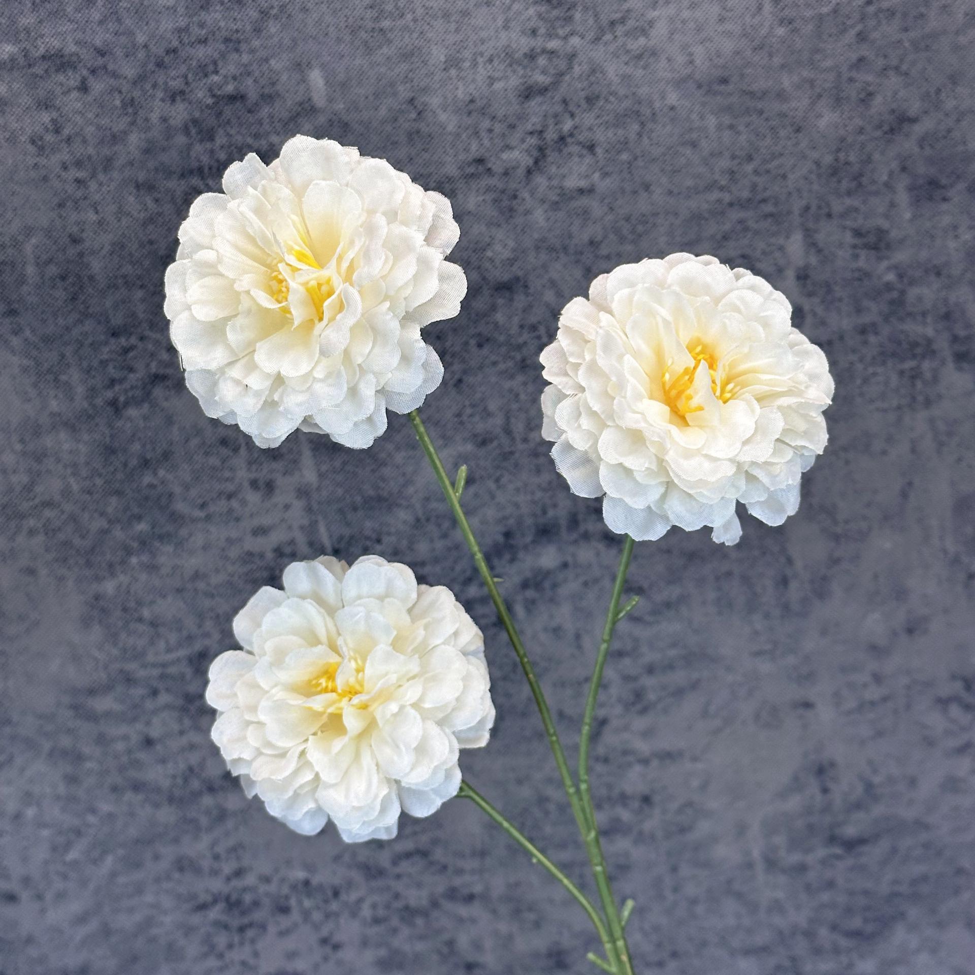 Nuevo hibisco 3 flores de boda decoración del hogar decoración de flores de seda hechas a mano adornos de flores falsas transfronterizas al por mayor