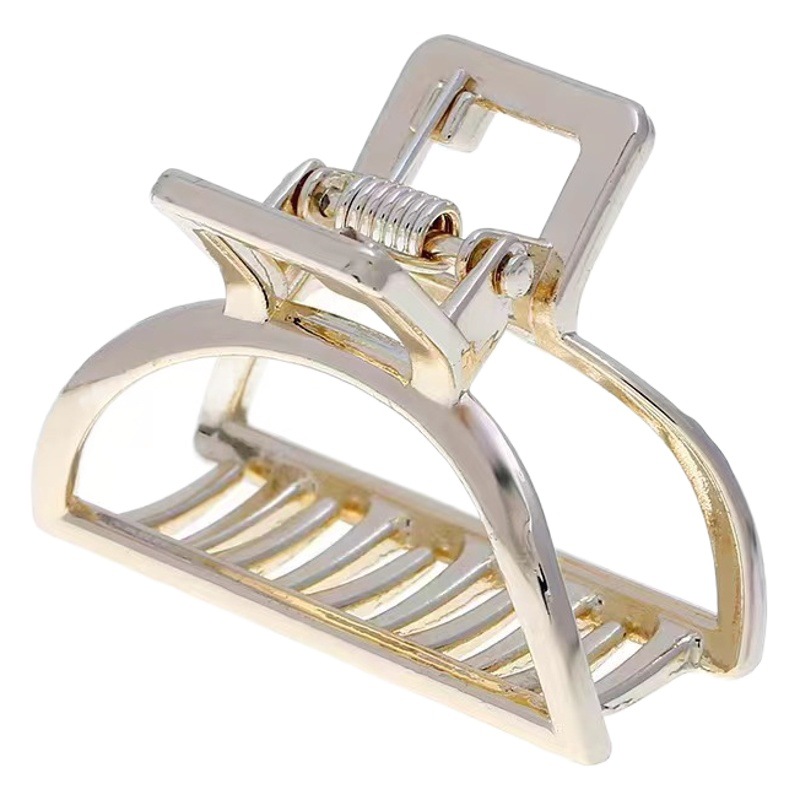 Hairpin Metal Small Cute Women's Multi-color Light Luxury Semi-round Bangs Clip High-grade Shark Clip Hair Trunks