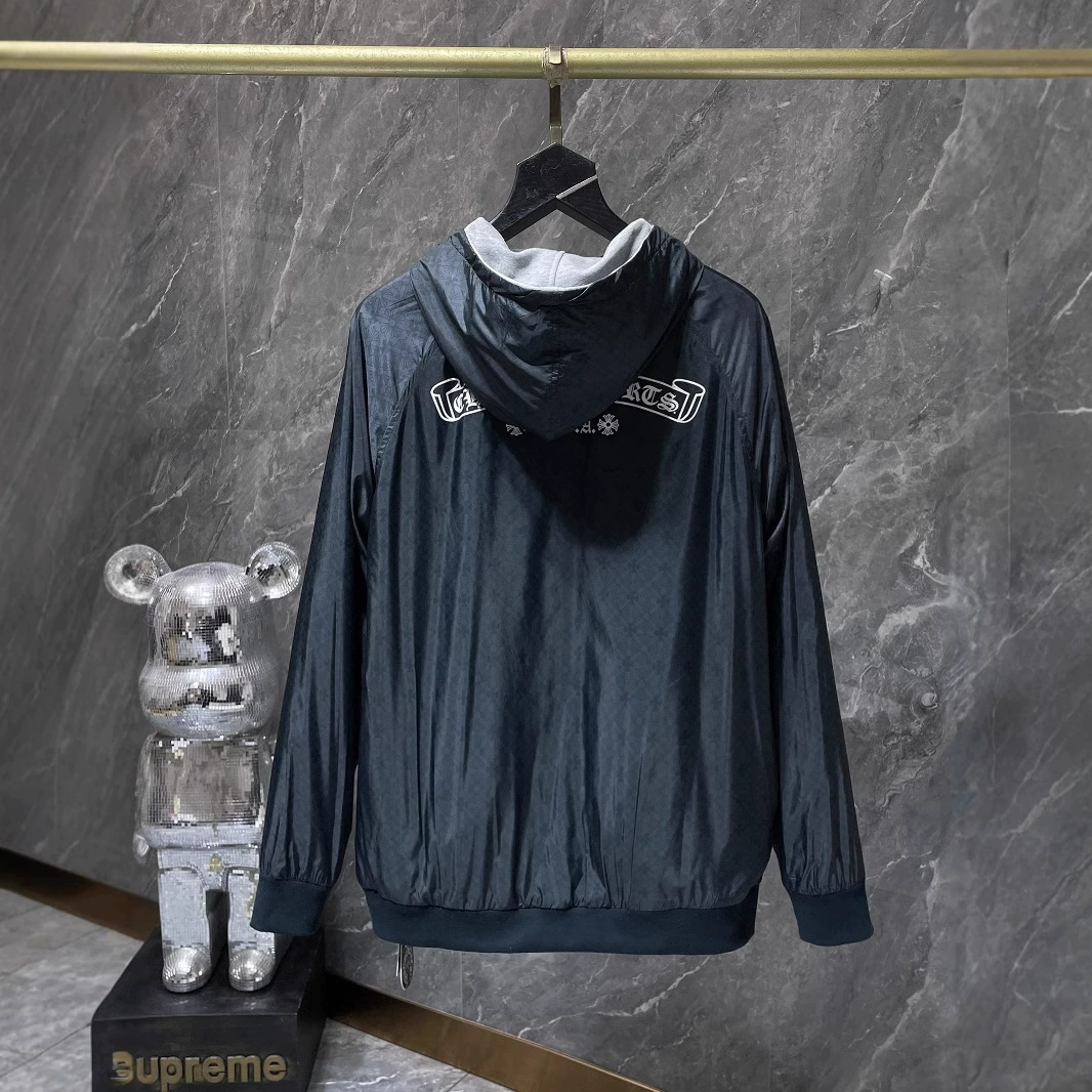 Осень-зима новая Chrome Hearts Croix крест темный узор конское копьё принт двусторонняя куртка с капюшоном