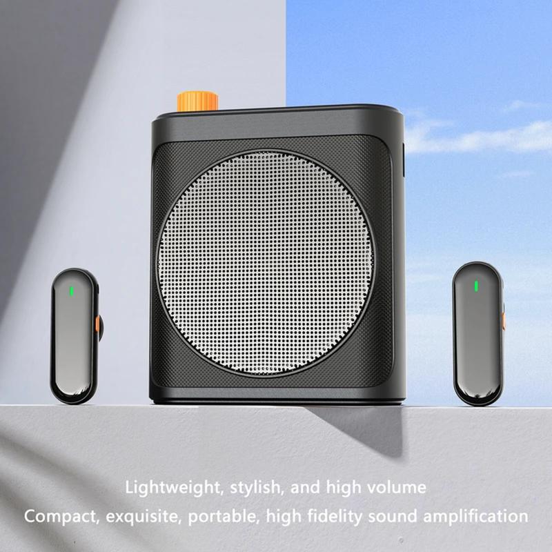 Mini wireless amplifier with lapel microphone, portable sound amplification device Mini wireless amplifier with lapel microphone, portable sound amplification device